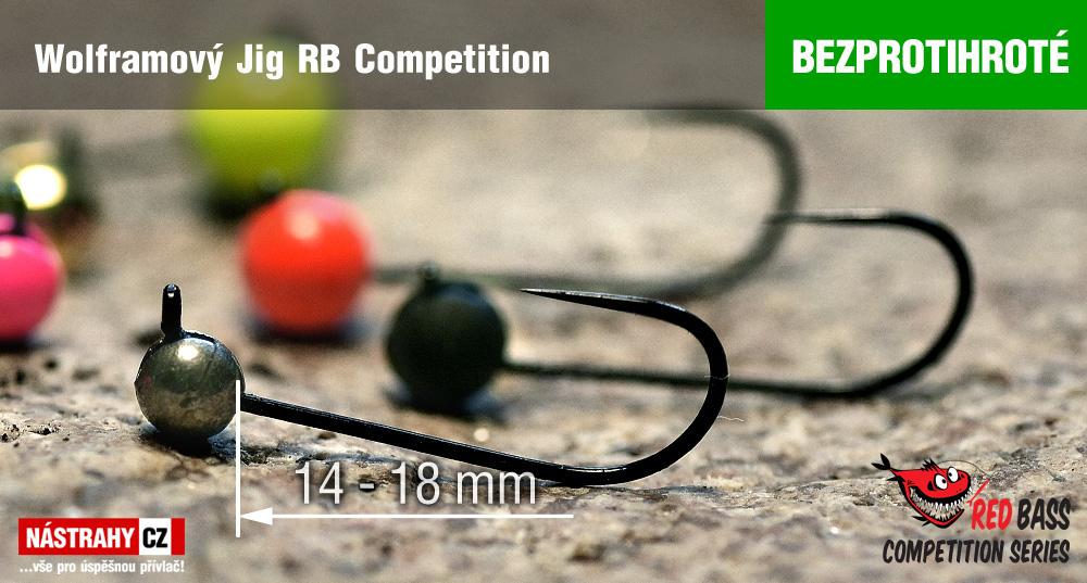 Bezprotihroté wolframové jigové hlavičky RB Competition