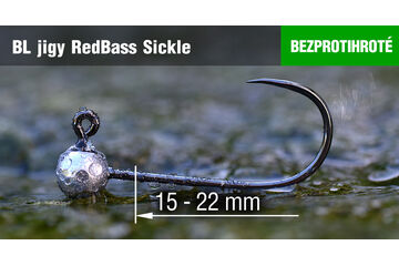 Bezprotihroté jigové hlavičky REDBASS Sickle