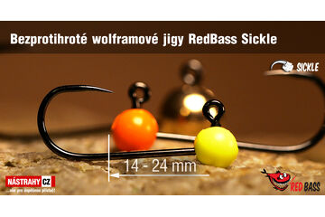 Bezprotihroté wolframové jigové hlavičky RB Sickle