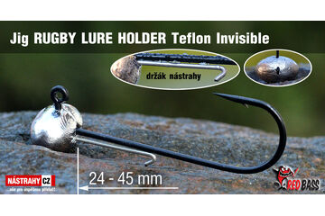 Jigová hlavička Teflon Invisible RUGBY - LURE HOLDER
