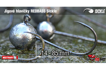 Jigové hlavičky REDBASS Sickle