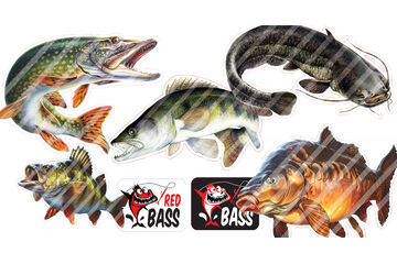 Rybářské samolepky