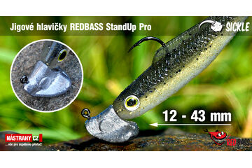 Neváznoucí jigové hlavičky REDBASS StandUp Pro Sickle